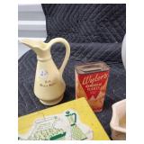 Vintage Kitchenware Lot: Maple Syrup Pitcher, Wyler