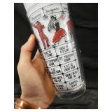 Vintage Cocktail Recipe Glasses (Lot of 2)