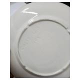 White Hobnail Porcelain Covered Tureen with Plates - 3-Piece Serving Set