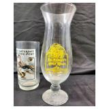 8-Piece Coca-Cola Glassware Lot - Coke Tumblers, The Saturday Evening Post Glass, Hurricane