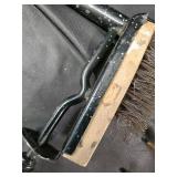 Antique Garden Tools Lot - Hand Rake, Cultivator, Wheel Tool & Wire Brush