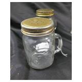 Honeycomb Glass Jar with Cork Lid - Vintage Apothecary Bottles & Mini Vials Lot