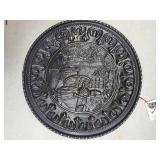 Vintage Enamelware Kitchen Lot - Pans, Colanders, Lids, & Decorative Plate