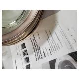 Allegro Hand Decorated Crystal - 4 Glasses, Pitcher & Dessert Plates