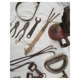 Vintage Blowtorch & Assorted Hand Tools Lot - Pliers, Wrenches, Hammers