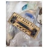 Cast Door Pull - Complete with Screws, Vintage Hardware Set