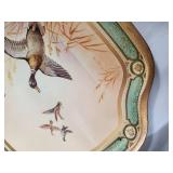 Decorative Trays & Plates - 7-Piece Vintage Floral & Bird Motifs Lot