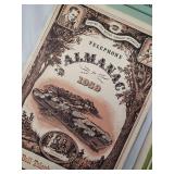 Bell System Telephone Almanac Lot - 1934, 1937, 1956, 1959 Almanacs & 1950s Quick Magazines