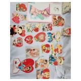 Vintage Valentine Card Lot - Die-Cut & Heart Cards