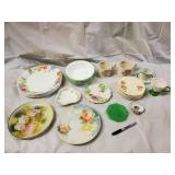 Steelite Floral Dinnerware - Made in England, Assorted Plates, Cups & Saucers