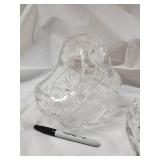 Crystal Cut Glassware Set: Pitcher, Large Serving Bowl, 2 Small Bowls, Rectangular Dish