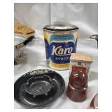 Blue Metal Folding Chair - Vintage Kitchen & Household Collectibles Lot