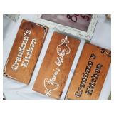 Farmhouse Wood Sign Lot - Framed Quotes & Kitchen Decor