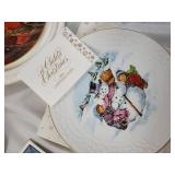 Assorted Christmas Decorative Plates - Winter Scenes & Cardinal Bird Motifs with COA
