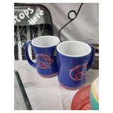 Assorted Kitchenware & Decor Lot - Moka Pot, Boise State Mugs (2), Glass Dish
