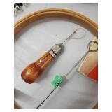 Vintage Singer Sewing & Craft Lot - Mending Tape, Manuals, Attachments, Pins