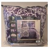LL-BR - Fairfield Square Collection Queen Bed Ensemble - 8-Piece Reversible Comforter Set