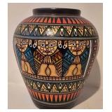 LL-BR - MV-05 Vase - Hand-Painted Philippine Decor, 12 Inches Tall, Includes Utensils