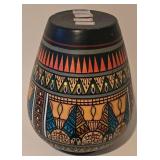 LL-BR - MV-05 Vase - Hand-Painted Philippine Decor, 12 Inches Tall, Includes Utensils