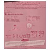 LL-BR - Tupperware Kitchen Planner Set - 22-Piece Modular Mates with 1.7L Canisters