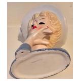 LL-BR - Vintage Ceramic Lady Head Vase