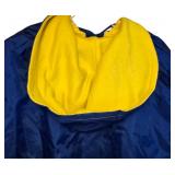 LL-BR - Cape Hooded Blue with Yellow Lining - 58-Inch Length