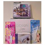LL-BR - Philips Profile Hair Styler, Gideon Spa Shiatsu Foot & Back Massager, Jerdon JD51BX Pedi-Smooth Cordless Pedicure Set