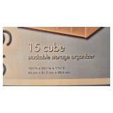 LL-BR - Space Bag Vacuum-Seal Storage Bags (2-Pack) - 15-Cube Maple Stackable Organizer - Easy Hang Closet Rod Lot