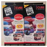 LL-BR - Space Bag Vacuum-Seal Storage Bags (2-Pack) - 15-Cube Maple Stackable Organizer - Easy Hang Closet Rod Lot