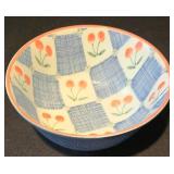 LL-FR - Bearburry Mini Tea Set w/ Box - Blue Cherry Bowl 6in Dia + Covered Crock