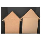 LL-FR - House-Shaped Wooden Display Shelves - Light Wood (2)