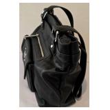 LL- FR - Tyler Rodham Handbag Set - Black Tote, Nine West Crossbody & Wallet (3-Pc)