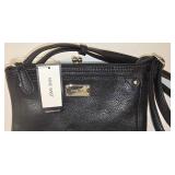 LL- FR - Tyler Rodham Handbag Set - Black Tote, Nine West Crossbody & Wallet (3-Pc)