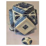 Blue & White Flower Vases - 3.5-in. Tall - 6-Piece Set