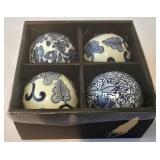 Blue & White Flower Vases - 3.5-in. Tall - 6-Piece Set