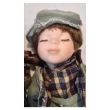 LL-FR - Genuine Hand Painted Porcelain Dolls - Alain & Bernadette - 24.5" Tall