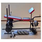 LL-FR - Weider Pro Weight Bench Set with Weights