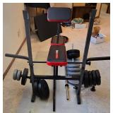 LL-FR - Weider Pro Weight Bench Set with Weights