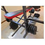 LL-FR - Weider Pro Weight Bench Set with Weights