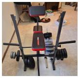 LL-FR - Weider Pro Weight Bench Set with Weights