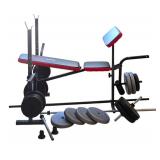 LL-FR - Weider Pro Weight Bench Set with Weights