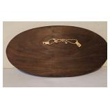 LL-FR - Giraffe Figurines (Set of 2) & Wooden Wall Plaque with Carriage Scene & Woven Jar Basket