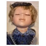 LL-FR - Stefan & Heidi Porcelain Dolls - Genuine Hand-Painted 14.5 in Tall Collectible Set of 2