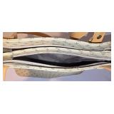 LL-FR - Poccilini Italy Handbags - Ivory, Gray & Tan (Lot of 3)