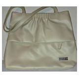 LL-FR - Poccilini Italy Handbags - Ivory, Gray & Tan (Lot of 3)