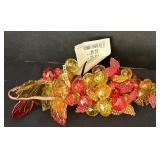 B2 - Bell Ornament 4.5in - Crystal Snowflake Drops, Bayberry Scented Ornament & Holiday Decor Lot