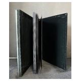 B2 - Harbortown Industries 40-Photo Frames - Mixed Sizes Silver Beaded (Set of 6)