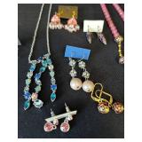 B2 - Assorted Costume Jewelry Lot - Necklaces, Bracelets, Earrings, Beads & Pearls