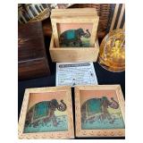 B2 - Madrid Travel Souvenir Lot - Gemstone Paintings, Indian Boxes & Decorative Trinkets