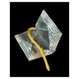 B2 - Swarovski Crystal Desk Set with Gold Accents - 5-Piece Glass Display Collection